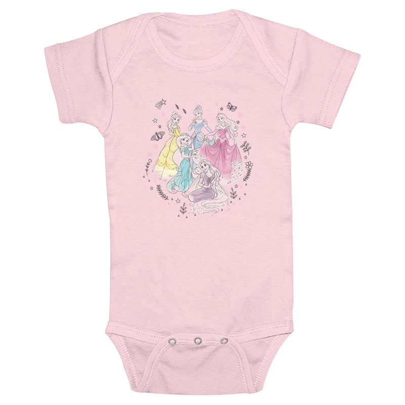 Infant's Disney Princesses Doodles Onesie