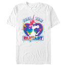 Men's Inside Out Rainbow Unicorn Feel the Fantasy T-Shirt