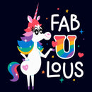 Men's Inside Out Rainbow Unicorn Fab U Lous T-Shirt