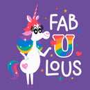 Junior's Inside Out Rainbow Unicorn Fab U Lous T-Shirt