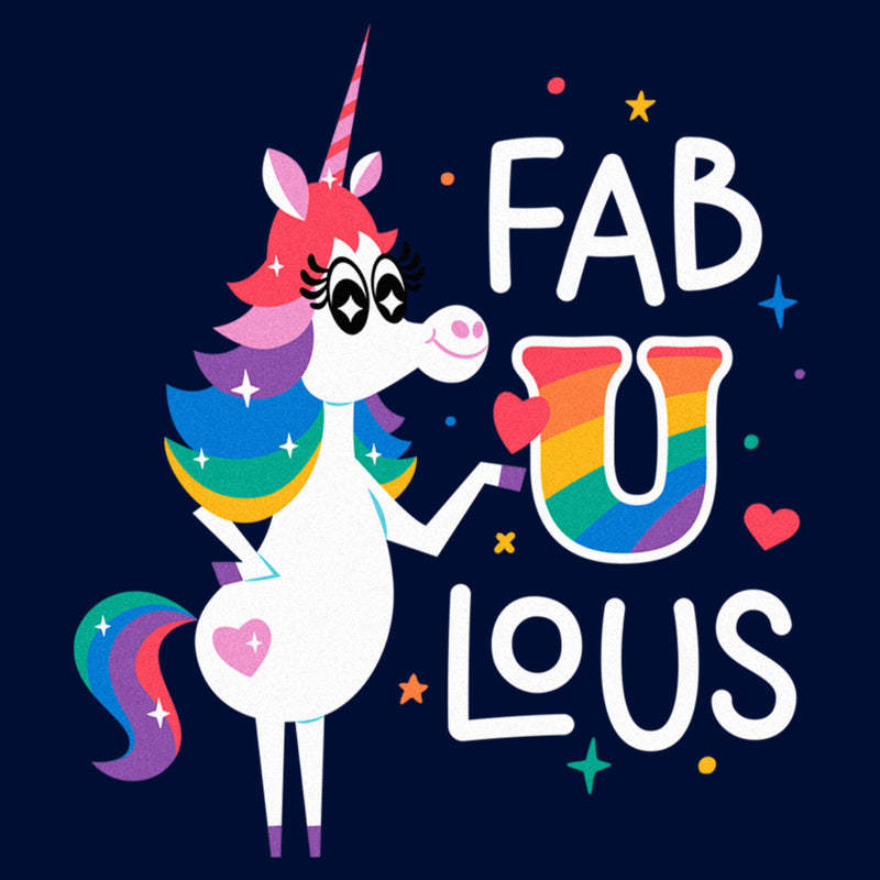 Boy's Inside Out Rainbow Unicorn Fab U Lous T-Shirt