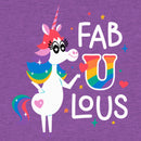 Girl's Inside Out Rainbow Unicorn Fab U Lous T-Shirt