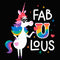 Junior's Inside Out Rainbow Unicorn Fab U Lous Racerback Tank Top