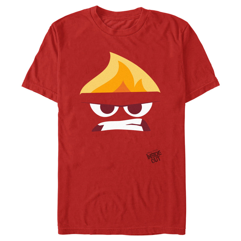 Men's Inside Out Minimalist Anger Face T-Shirt