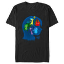 Men's Inside Out Riley's Emotions Silhouette T-Shirt