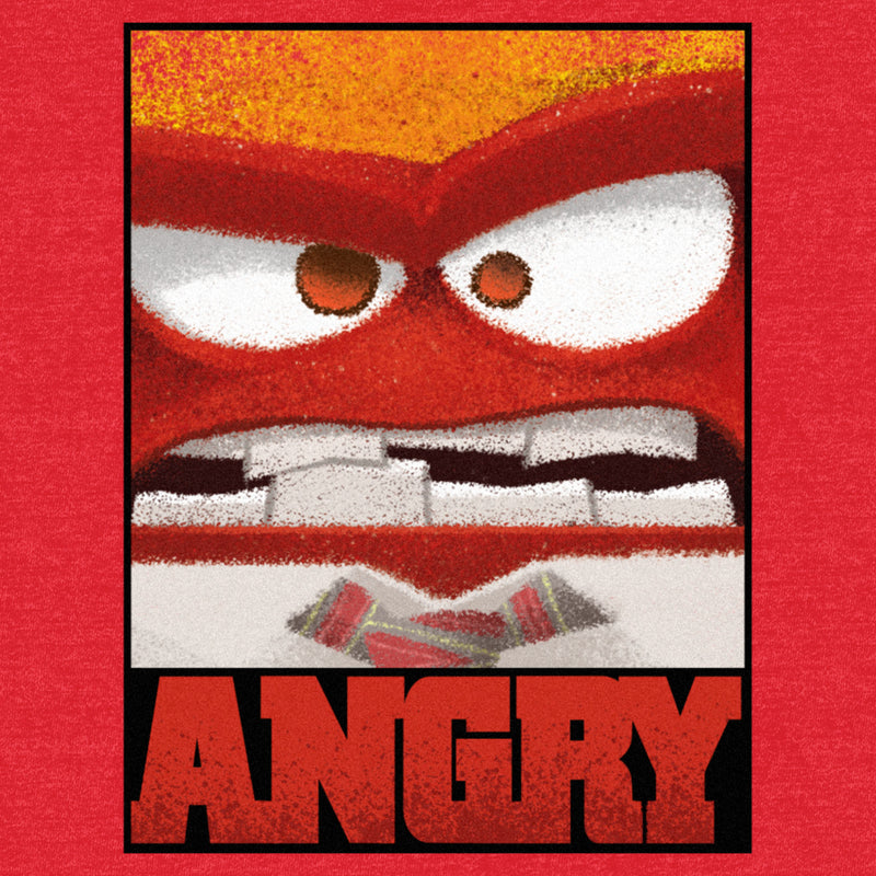 Men's Inside Out Angry Poster T-Shirt