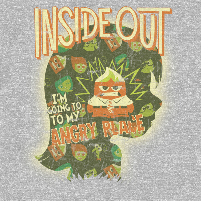 Men's Inside Out I’m Going to My Angry Place Distressed T-Shirt