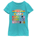 Girl's Rainbow Brite Table of Characters T-Shirt