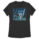 Women's Star Wars: Young Jedi Adventures Nubs Phrases T-Shirt