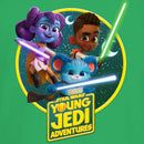 Junior's Star Wars: Young Jedi Adventures Lightsaber Group Logo T-Shirt