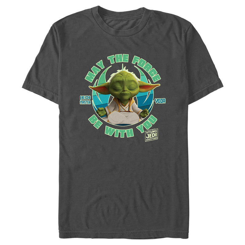 Men's Star Wars: Young Jedi Adventures Jedi Master Yoda May the Force be With You T-Shirt