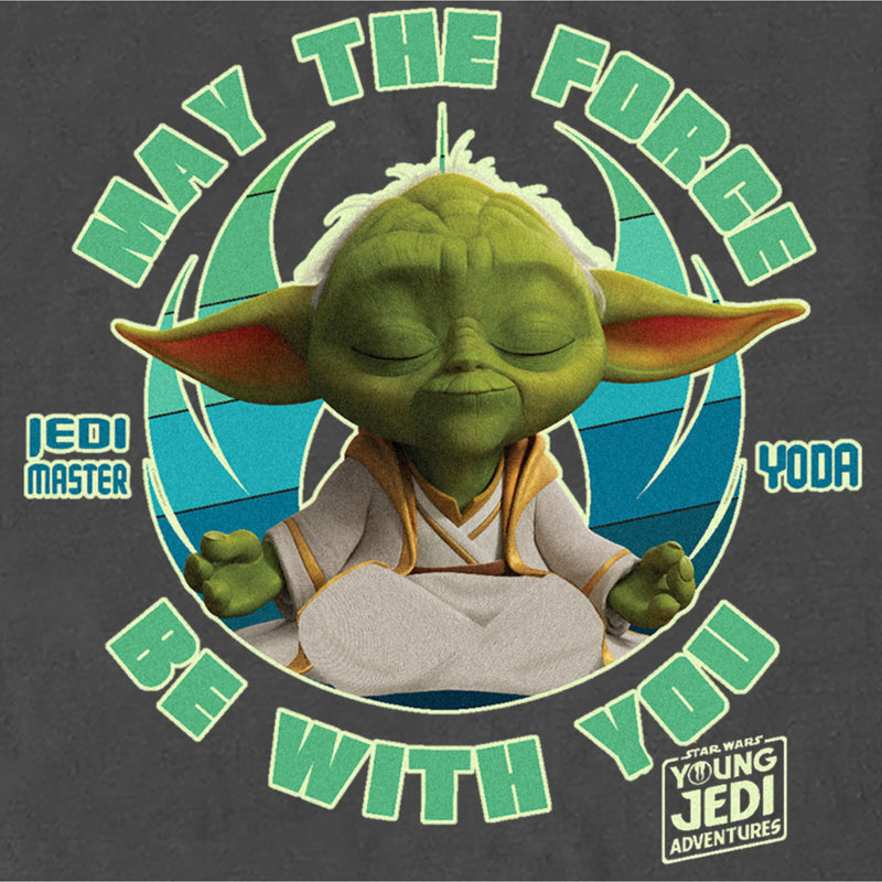 Men's Star Wars: Young Jedi Adventures Jedi Master Yoda May the Force be With You T-Shirt