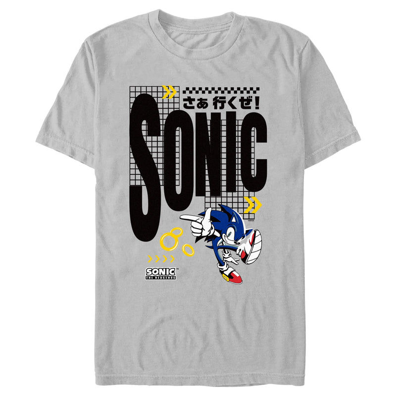 Men's Sonic the Hedgehog Grid Character T-Shirt