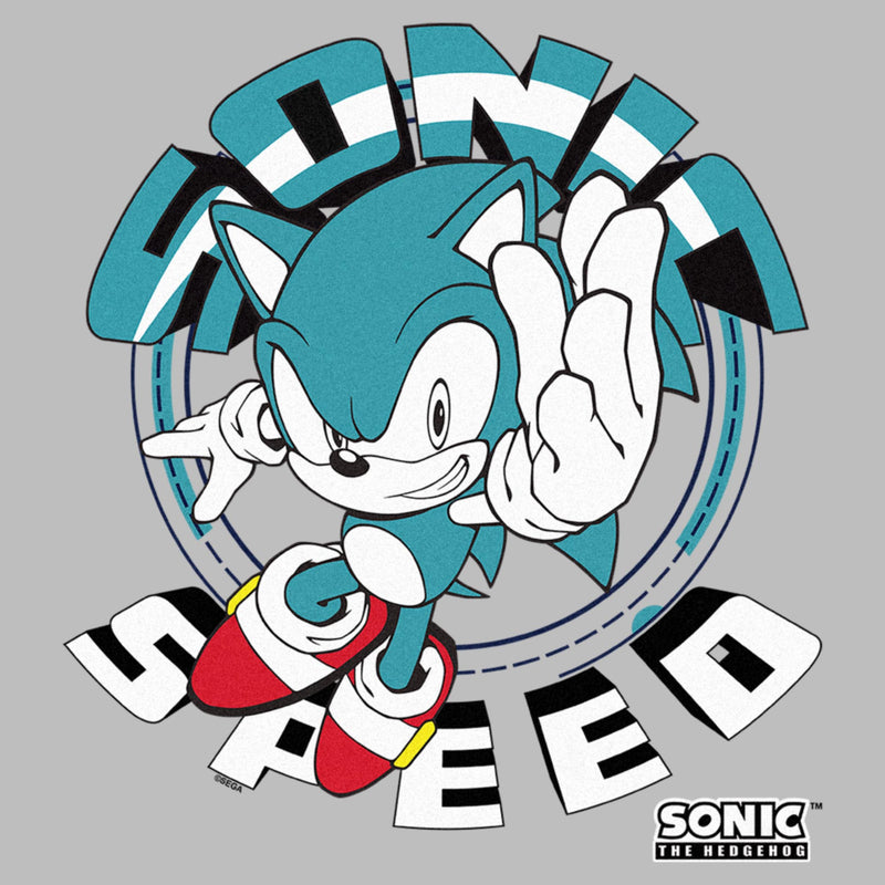 Men's Sonic the Hedgehog Speed Circle Badge T-Shirt