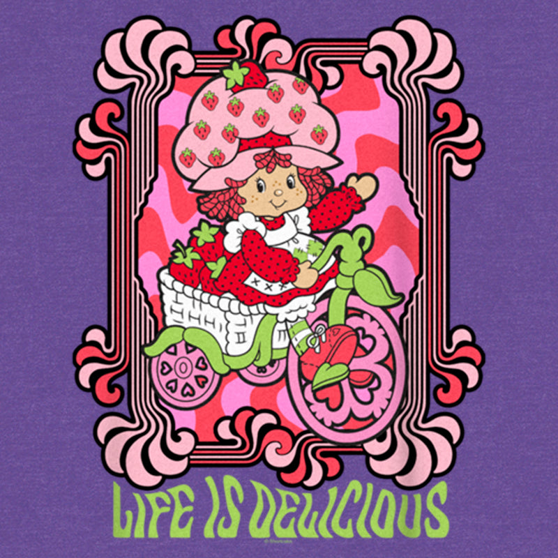 Women's Strawberry Shortcake Berry Cart Racerback Tank Top