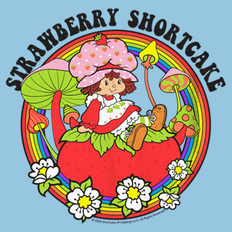 Boy's Strawberry Shortcake Flower Rainbow T-Shirt
