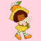 Junior's Strawberry Shortcake Blooming Orange Flower T-Shirt