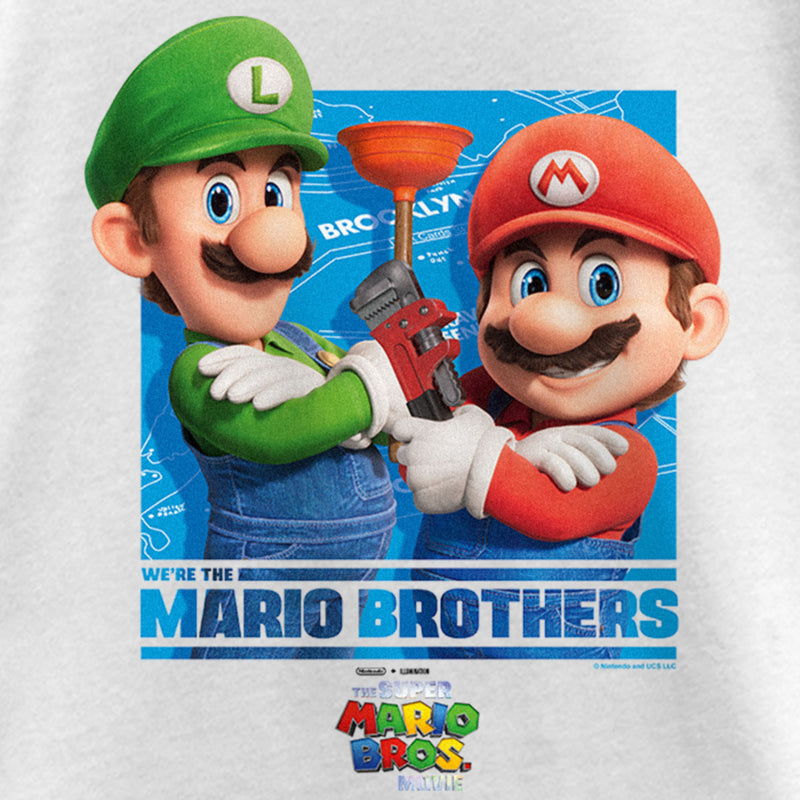 Girl's The Super Mario Bros. Movie We're the Mario Brothers T-Shirt