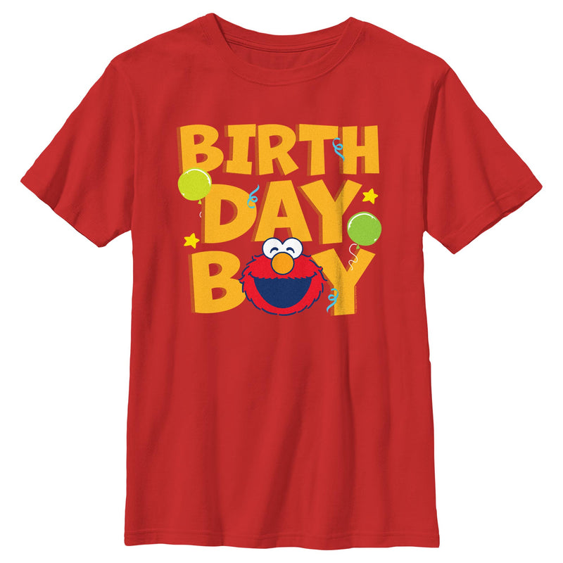 Boy's Sesame Street Birthday Boy Elmo T-Shirt