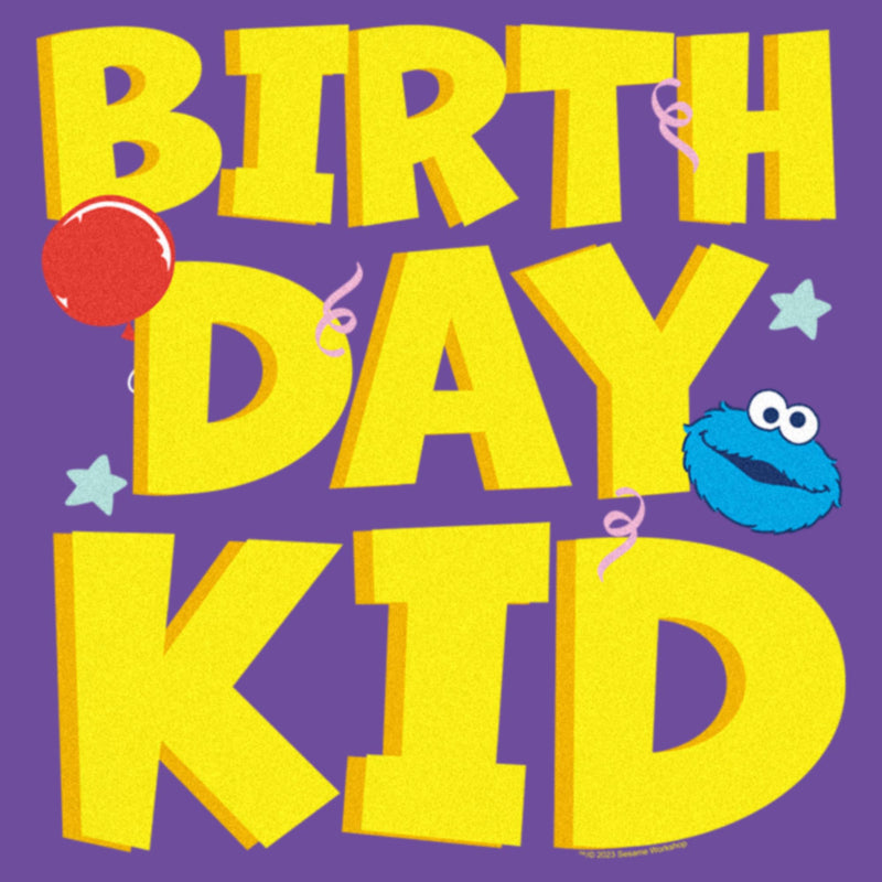 Junior's Sesame Street Cookie Monster Birthday Kid T-Shirt