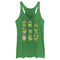 Women's Sesame Street Emotions Of Oscar the Grouch Racerback Tank Top