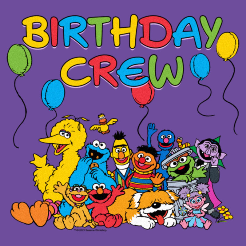 Junior's Sesame Street Birthday Crew T-Shirt – Fifth Sun