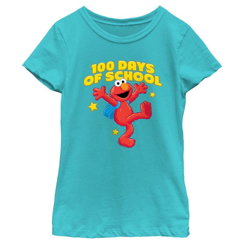 Girl's Sesame Street Elmo 100 Days of School T-Shirt