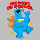 Women's Sesame Street Cookie Monster 100 Days of School T-Shirt