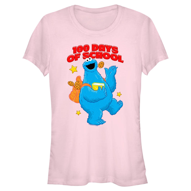 Junior's Sesame Street Cookie Monster 100 Days of School T-Shirt