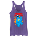 Women's Sesame Street Cookie Monster 100 Days of School Racerback Tank Top