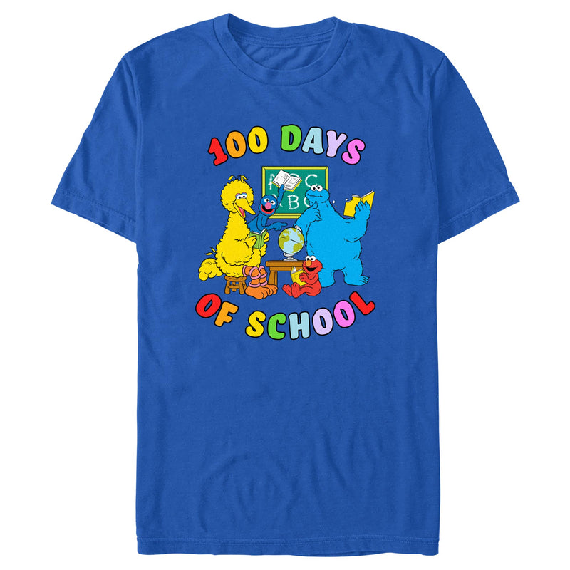 Men's Sesame Street 100 Days of School Crew T-Shirt