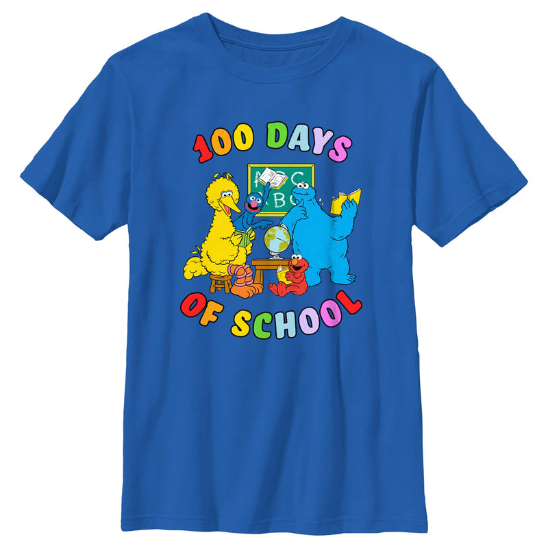 Boy's Sesame Street 100 Days of School Crew T-Shirt