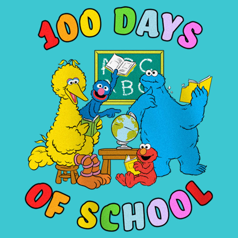 Girl's Sesame Street 100 Days of School Crew T-Shirt