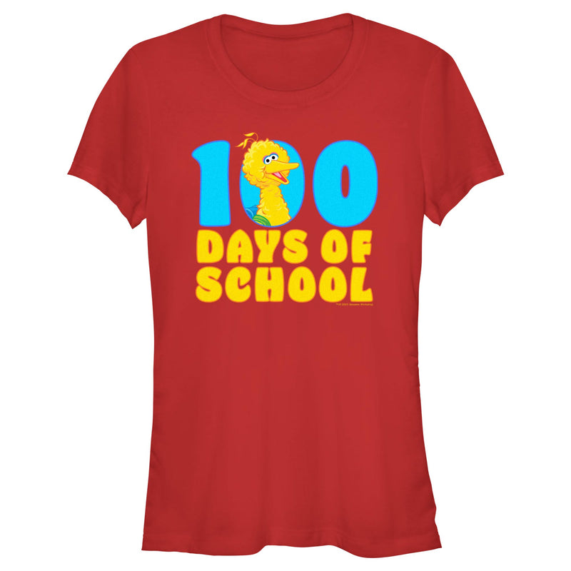 Junior's Sesame Street Big Bird 100 Days of School T-Shirt