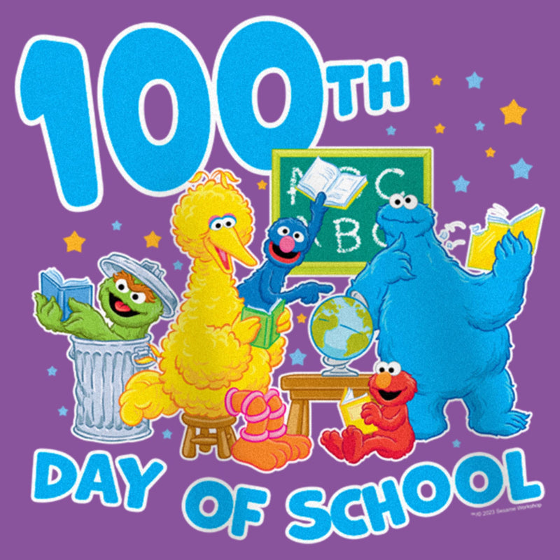 Girl's Sesame Street 100th Day of School T-Shirt