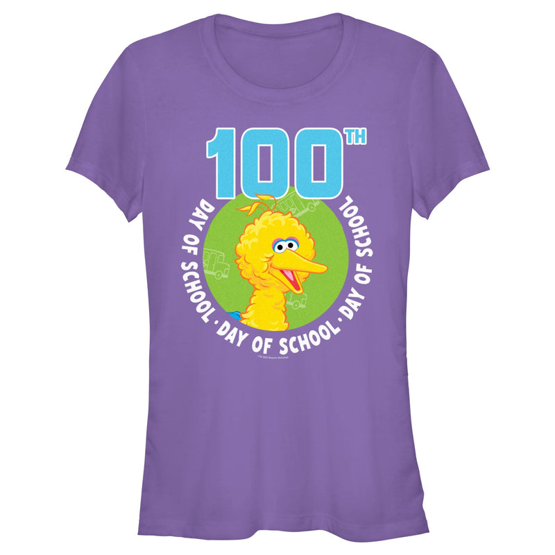 Junior's Sesame Street Big Bird 100th Day of School T-Shirt