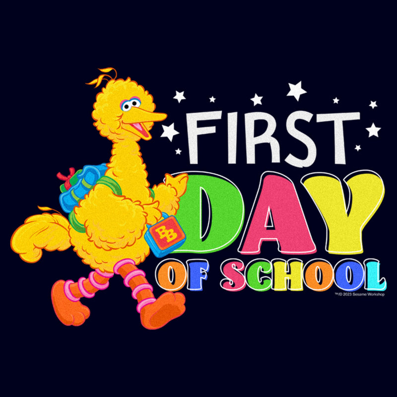 Men's Sesame Street Big Bird First Day of School T-Shirt