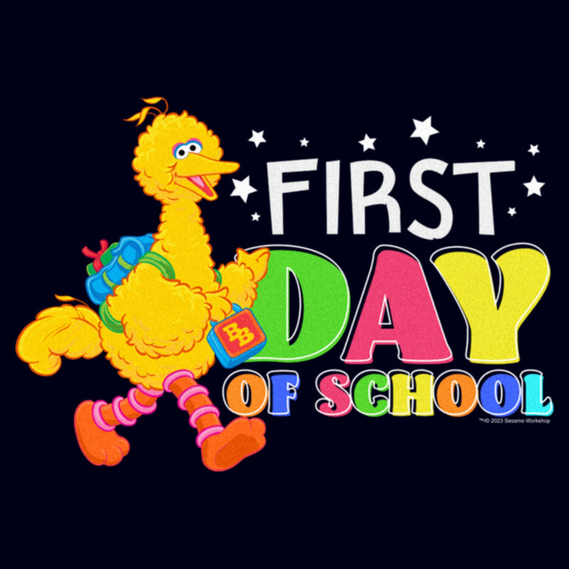 Women's Sesame Street Big Bird First Day of School T-Shirt