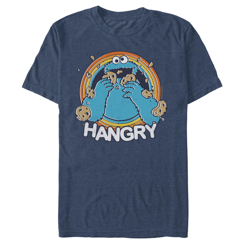 Men's Sesame Street Cookie Monster Retro Hangry T-Shirt