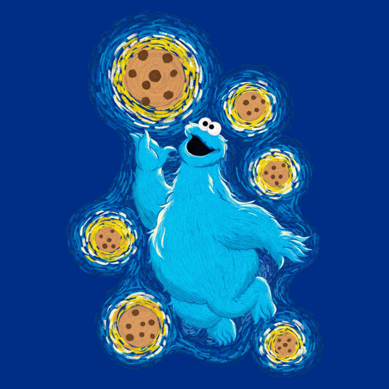 Junior's Sesame Street Starry Night Cookie Monster T-Shirt