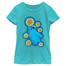 Girl's Sesame Street Starry Night Cookie Monster T-Shirt