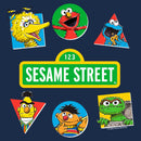 Men's Sesame Street Character Shapes T-Shirt