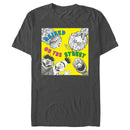 Men's Sesame Street Black and White Sketch T-Shirt