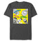 Men's Sesame Street Black and White Sketch T-Shirt