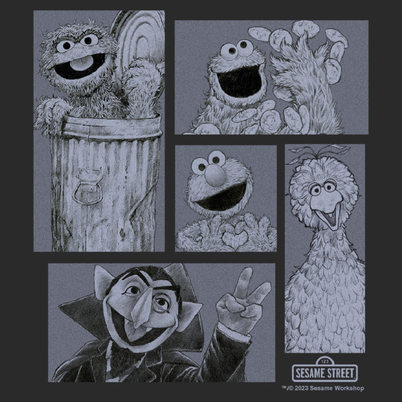 Men's Sesame Street Character Portraits T-Shirt