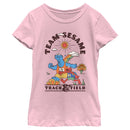 Girl's Sesame Street Team Cookie Monster and Elmo T-Shirt