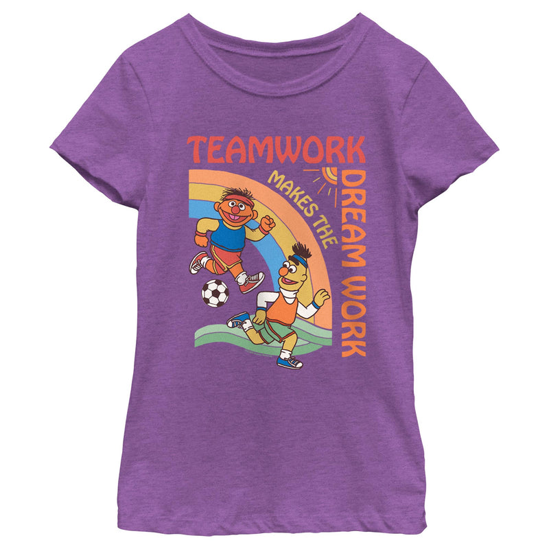 Girl's Sesame Street Teamwork Makes the Dream Work T-Shirt