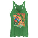 Women's Sesame Street Teamwork Makes the Dream Work Racerback Tank Top