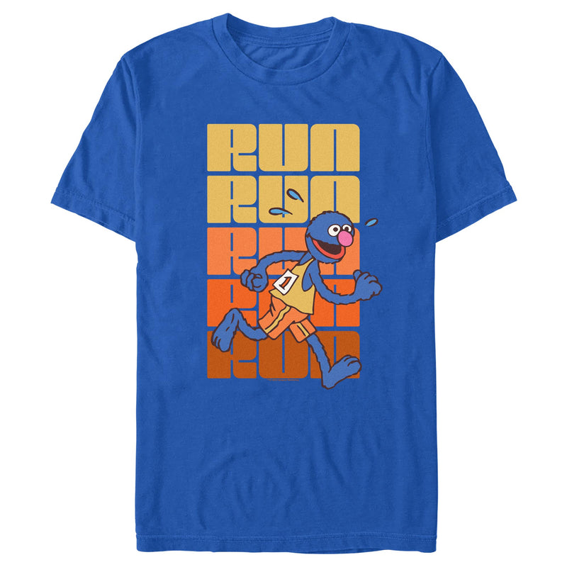 Men's Sesame Street Grover Run Repeat T-Shirt