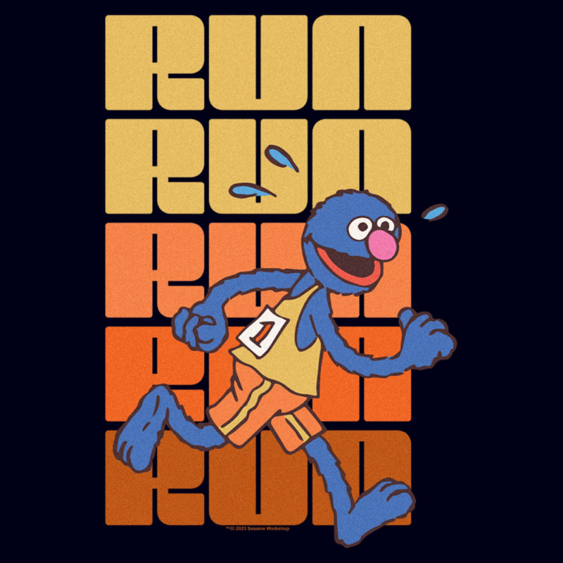 Women's Sesame Street Grover Run Repeat T-Shirt